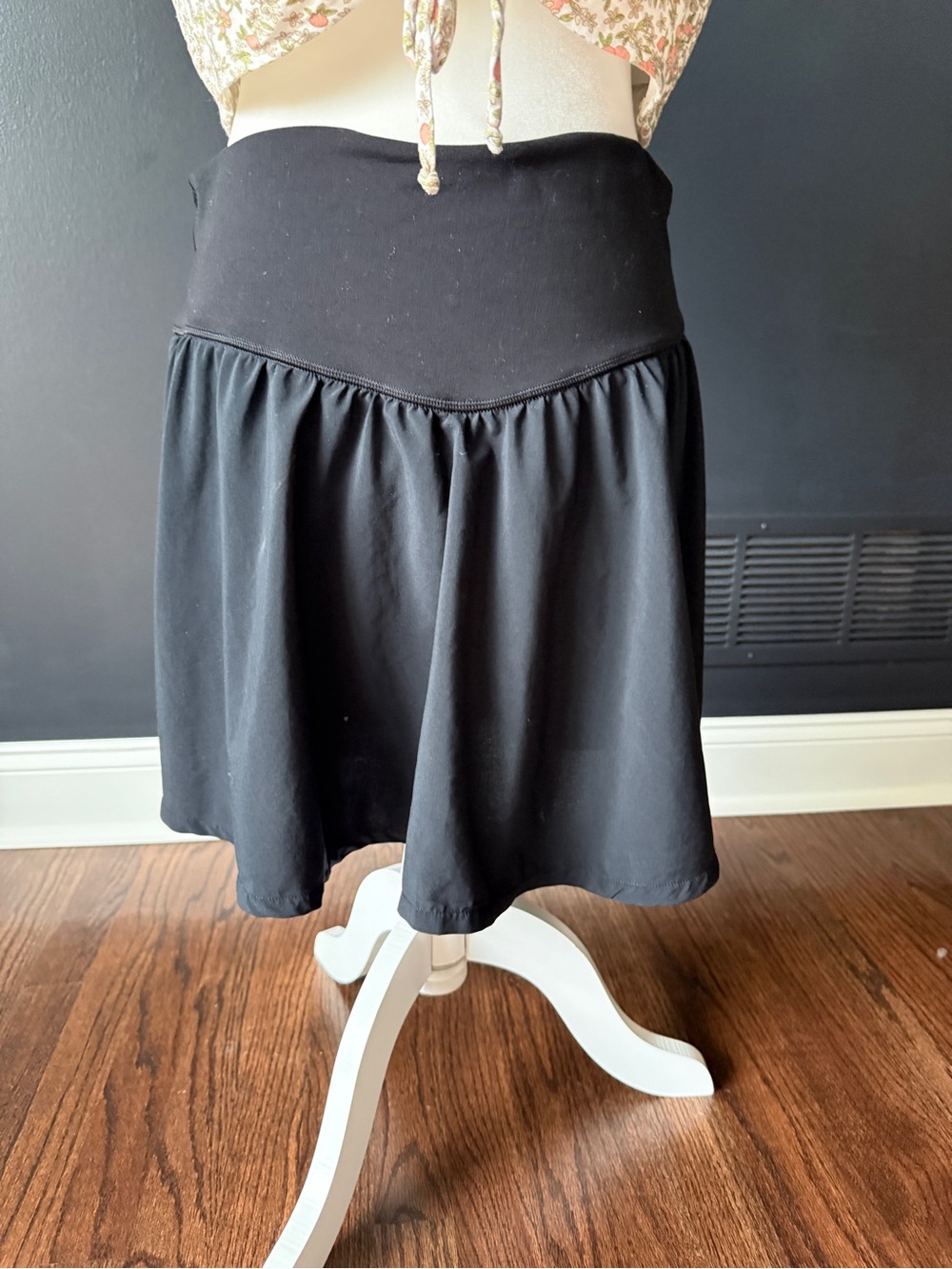 Offline by aerie Black Nylon Skirt w Shorts